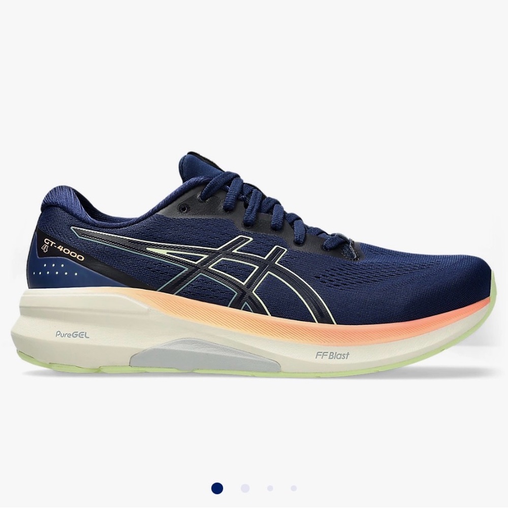 ASICS GT-4000 4  in Blue Expanse Cool Matcha Running Shoes - Picture 2 of 8